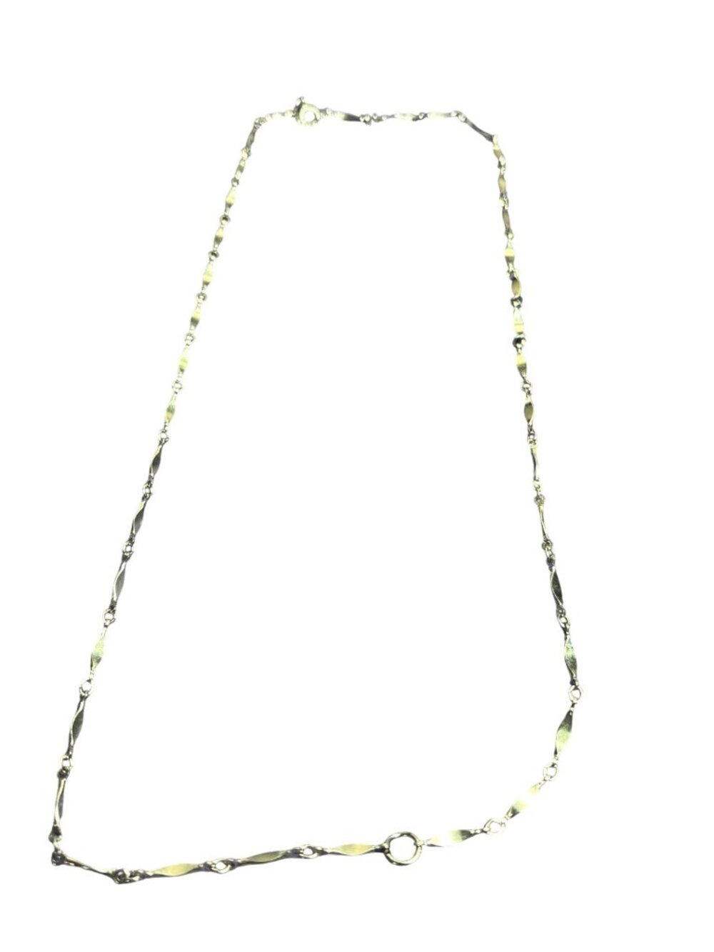 Convertible Silvertone Chain Necklace Wear 2 Ways Doubled 12 inch Single 23 inch